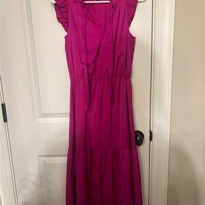 Banana Republic Vibrant Magenta Maxi Dress